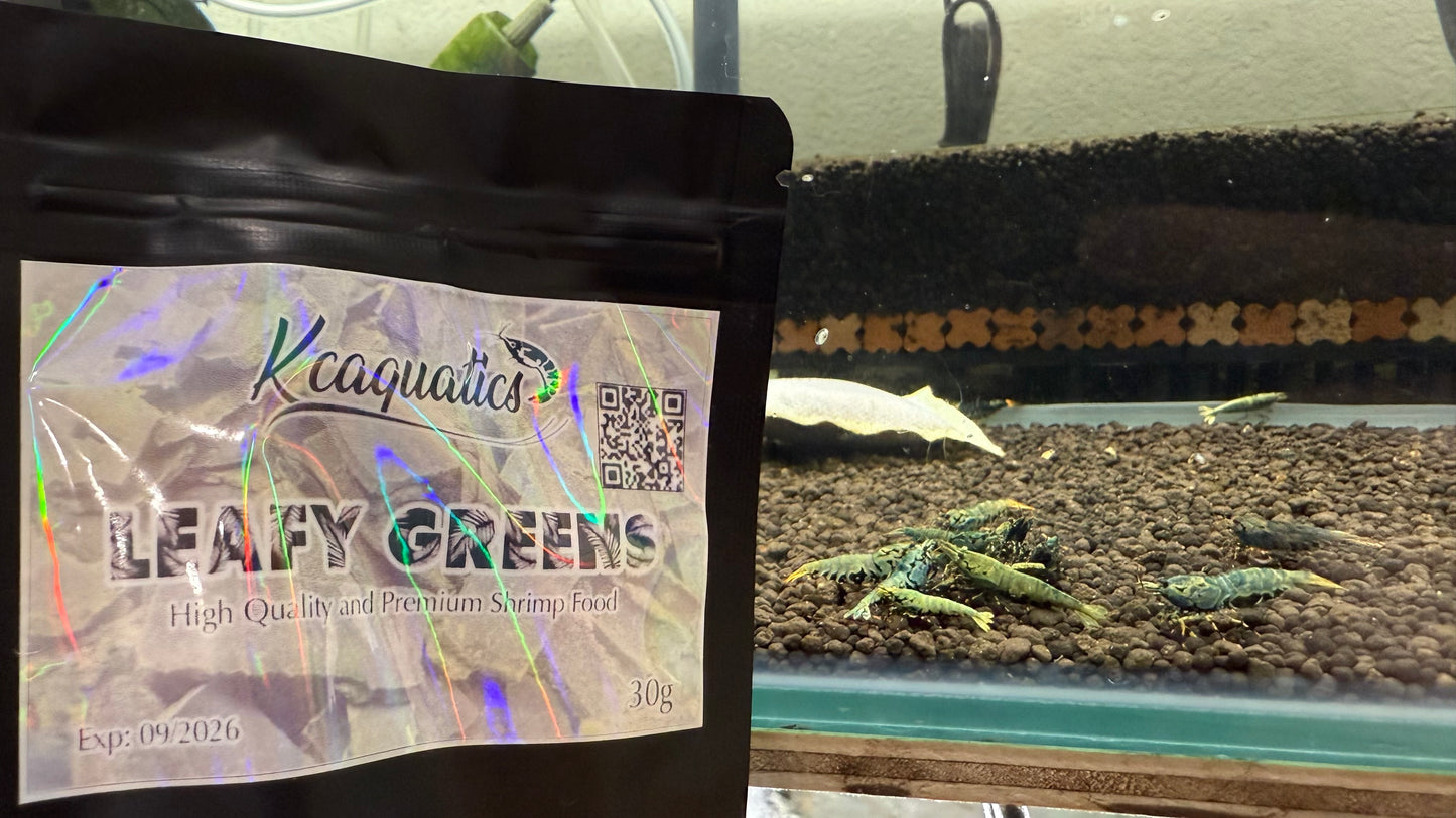 Leafy Greens - Shrimp Food (30g Net Wt.)